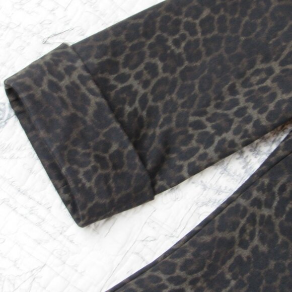 NEW PURE Essence Art-to-Wear lagenlook whimsygoth leopard ponte jacket S - Picture 4 of 6